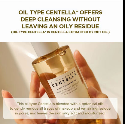 Madagascar Centella |Tone Brightening | Ampoule Foam | Light Cleansing Oil | Soothing Cream | Korean Skincare Set ( 4-Piece )