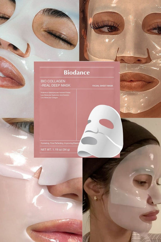 Collagen Face Mask | Hydrating & Anti-Aging Collagen Sheet Masks | Smooths Fine Lines | Overnight Face Mask For Glass Skin ( 2 boxes)